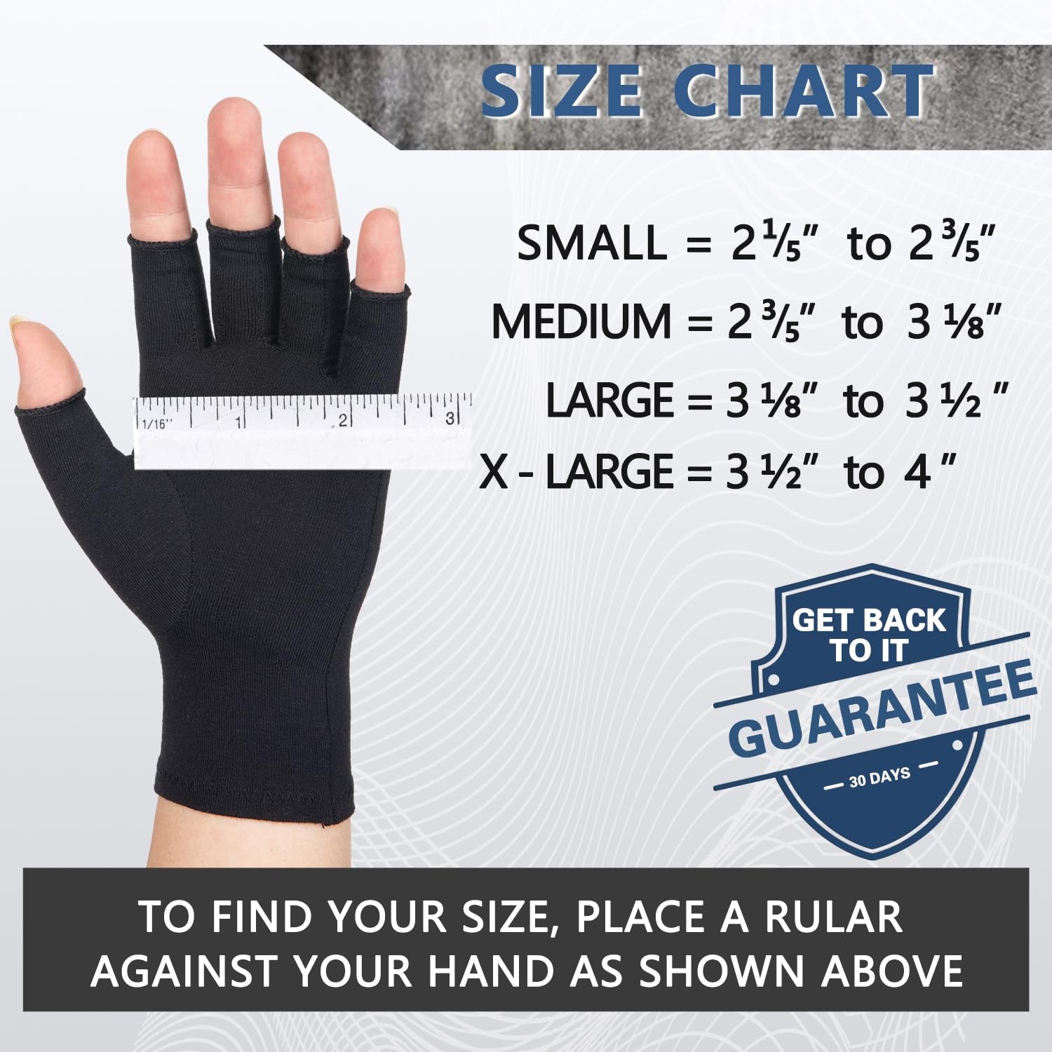Arthritis Compression Gloves for Women Men, Fingerless Breathable & Moisture Wic