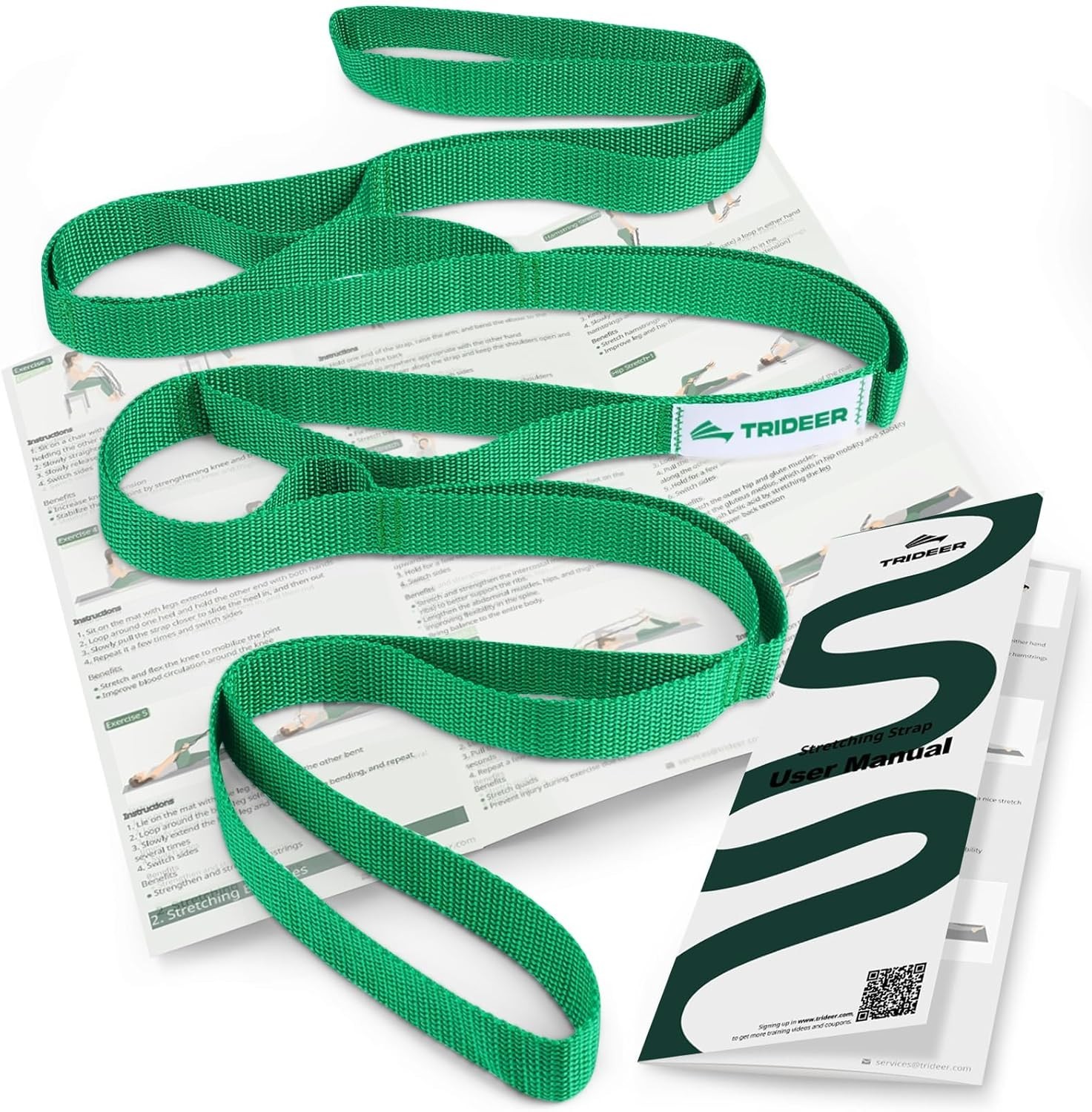 High-Quality 75″ Stretching Strap with Reinforced Loops for Daily Stretching