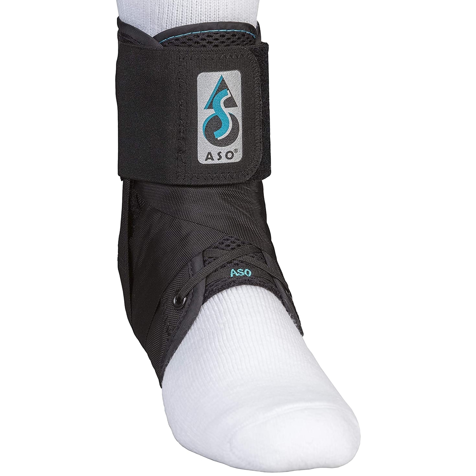 ASO Speed Lacer Black Ankle Brace Small Lace Up for the Foot 223612