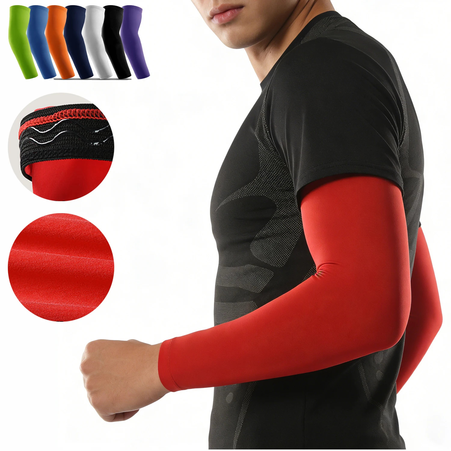 1/2 Pieces Sports Elbow Support Sleeve Arm Joint Protector Breathbable Elbow Pad