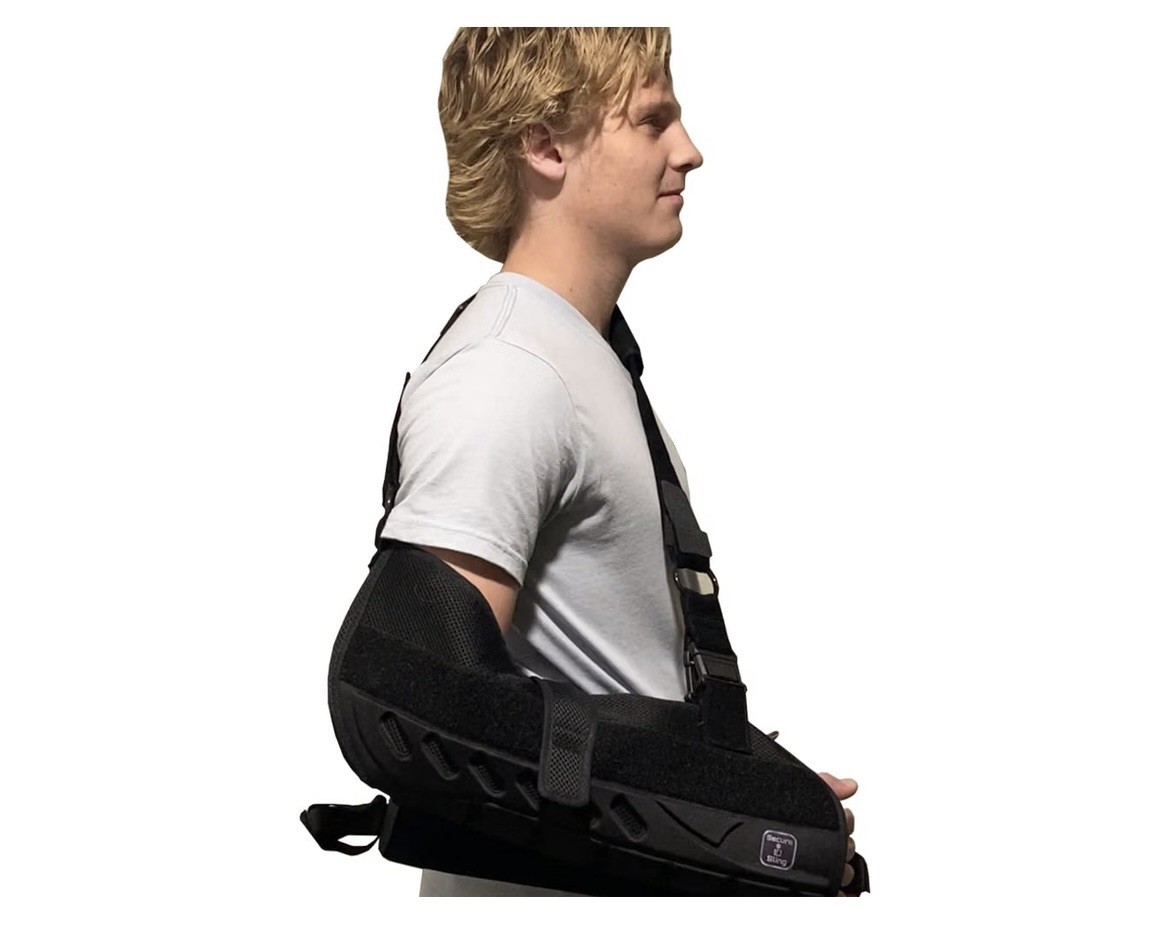 Secure Shoulder Sling Abduction Pillow Medium Right Left Arm Post Op Support