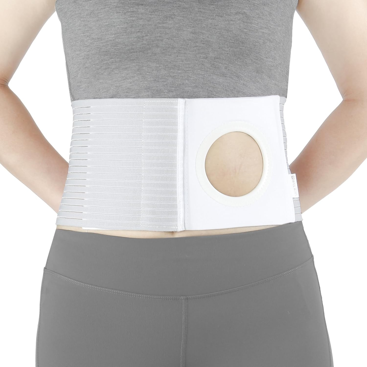 Adjustable Ostomy Hernia Belt – Breathable Stoma Support Belt for Colostomy & Il