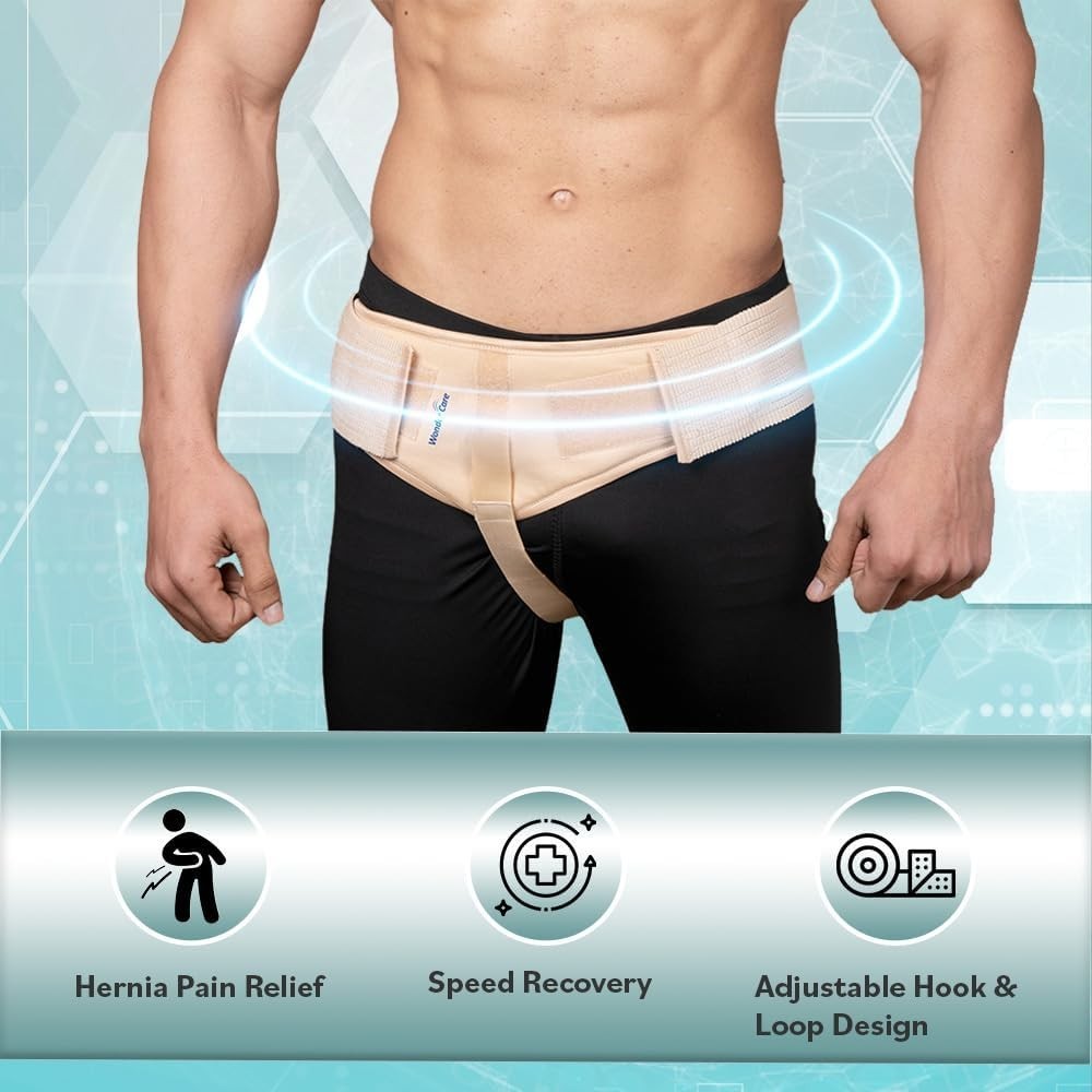 Adjustable Hernia Truss for Men – Comfortable Inguinal Support XL Size