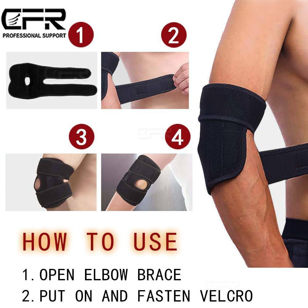 Elbow Brace Compression Support Arthritis Tendonitis Joint Pain Tennis Golfers @