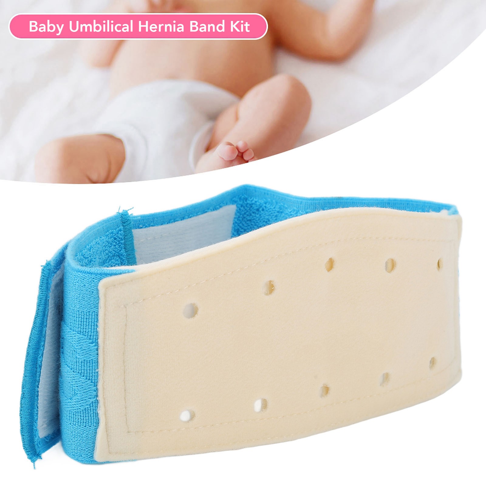 Baby Umbilical Hernia Belt Cozy Cotton Fabric For Tummy Pain Relief 0-12 Months