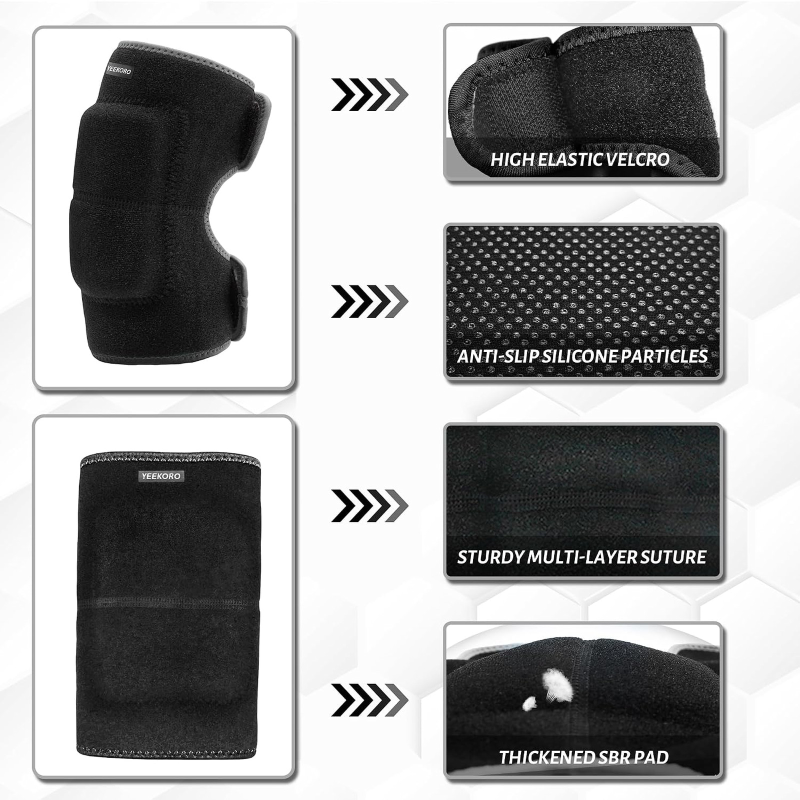 Kids Elbow Brace with Adjustable Compression Support, Breathable Elbow Sleeve