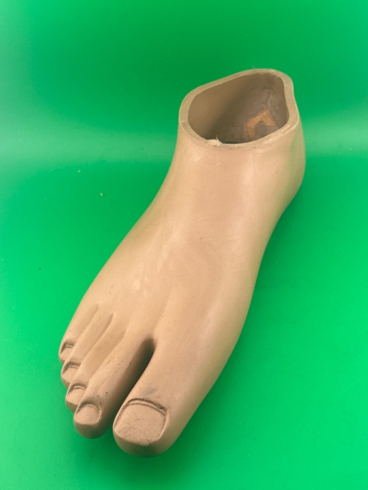Prosthetic footshell foot shell, right. Blatchford avalon shell. Brown. Sz 29cm