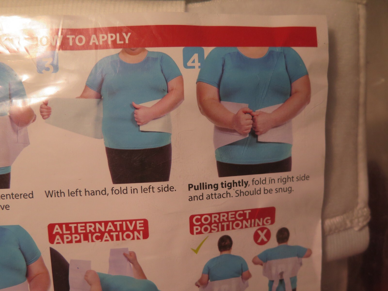 BraceAbility Plus Size Back Brace – White – Item #03B01 – Size 3XL – New