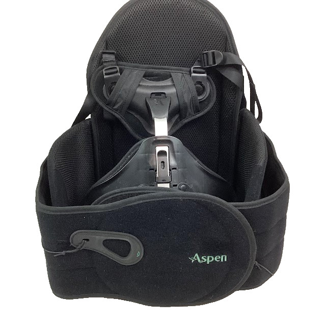 Aspen Acute Restriction Brace w/Chest Plate – Black – Adjustable