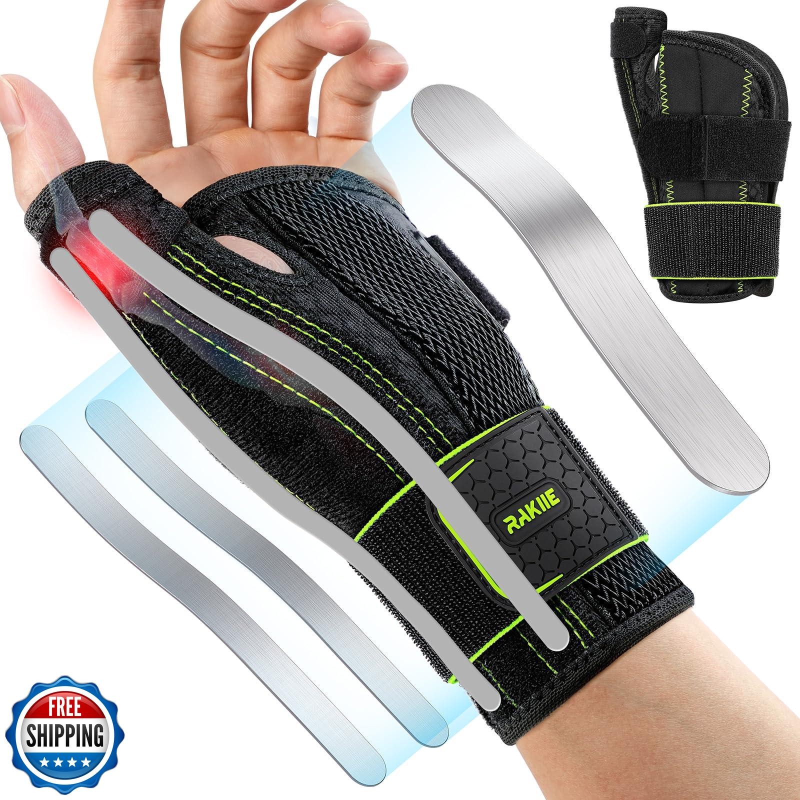 Rakiie Thumb Splint for Men Women, Max Stability Wrist Brace Left Hand for Th