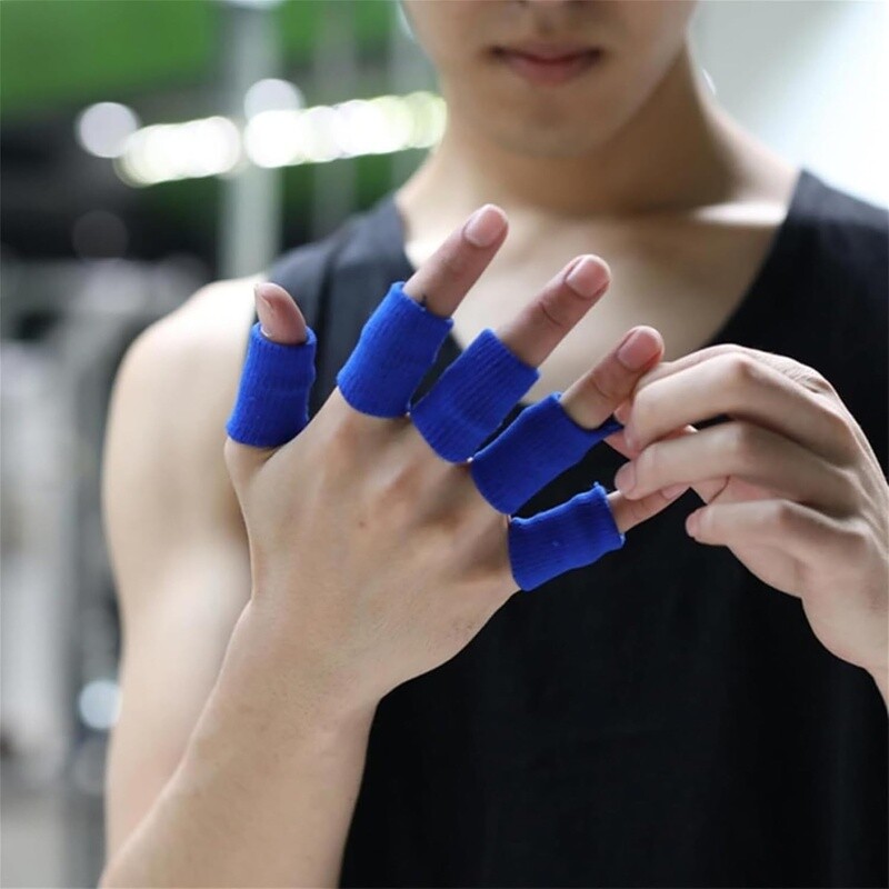 Finger Sleeves Thumb Splint Brace Support Pain Relief Compression Protector New