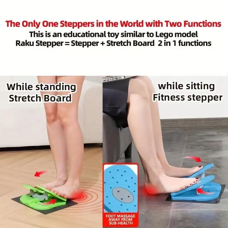 Simple Leg Exerciser While Sitting for Seniors, Foot Pedal Gray, Gray