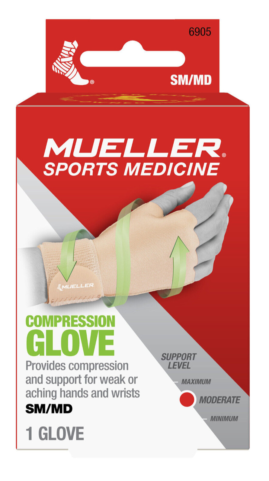 Mueller Sports Medicine Moderate Compression Glove MD