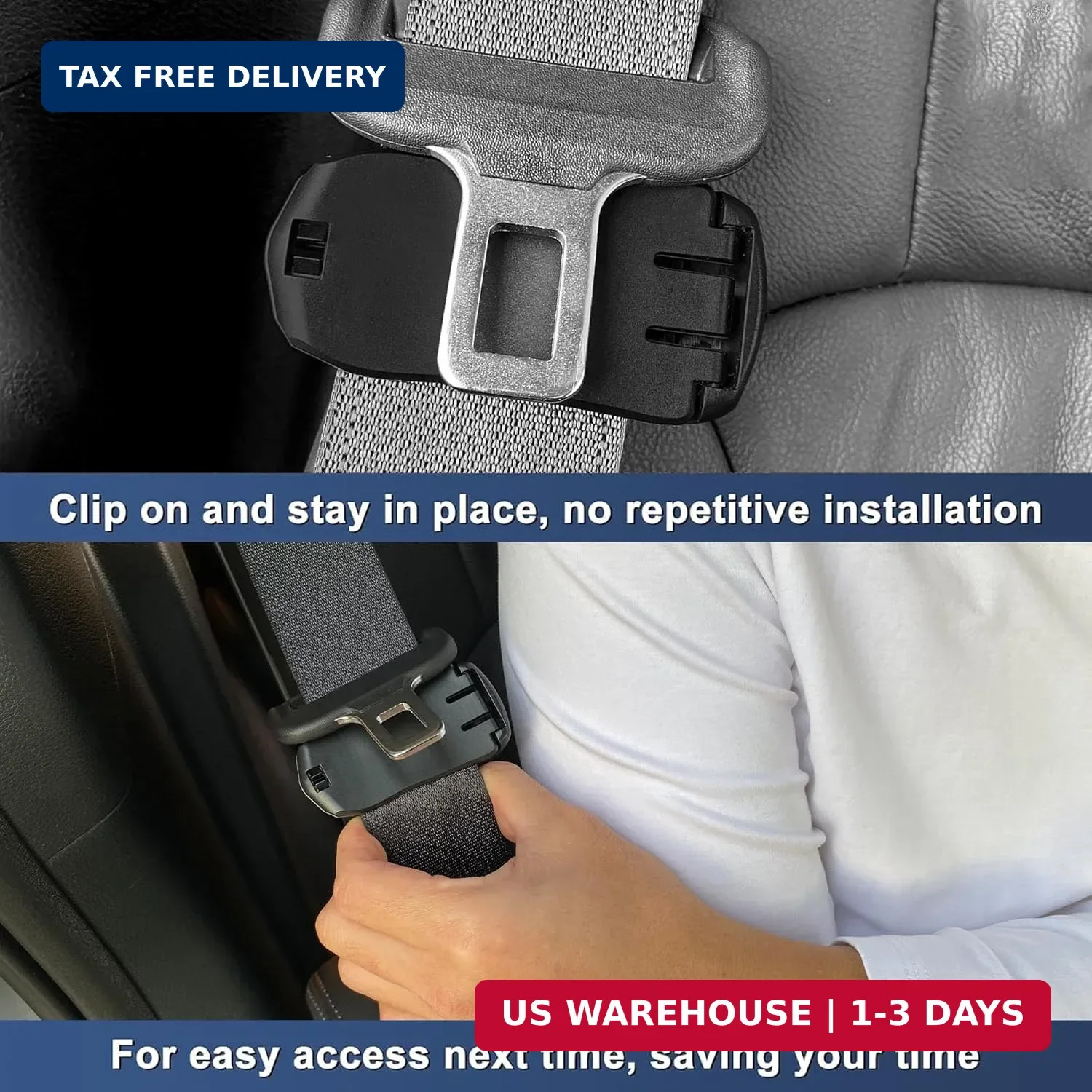 Positioner Clip, Shoulder Belt Adjuster for Neck & Shoulder Comfort, Stopper Cla