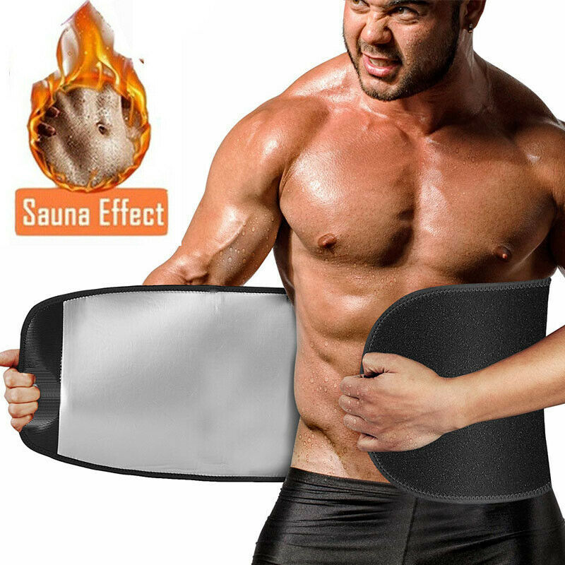 Men’s Sweat Sauna Belt Body Shaper Compression Abdominal Workout Waist Trainer