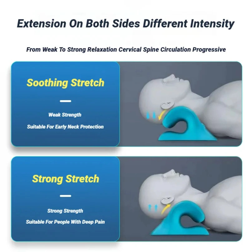 C Type Neck Shoulder Relaxer Cervical Spine Stretch Muscle Relaxation Traction