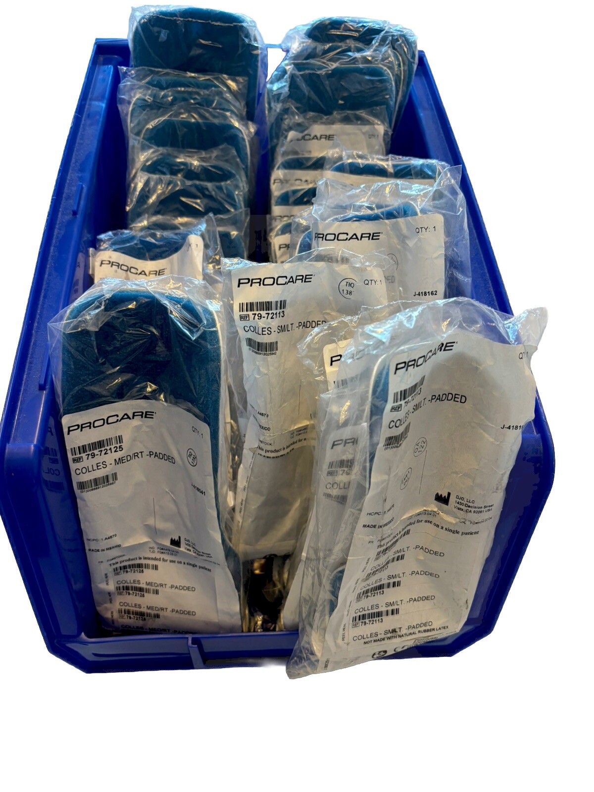 Colles Padded Wrist Splints By Procare New! Sm, Med, Lg Left And Right
