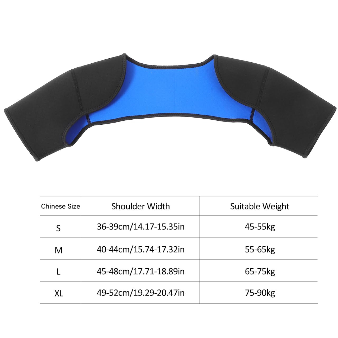 SBR Double Shoulder Brace – Double Shoulder Support Wrap Protector Shoulder Stra