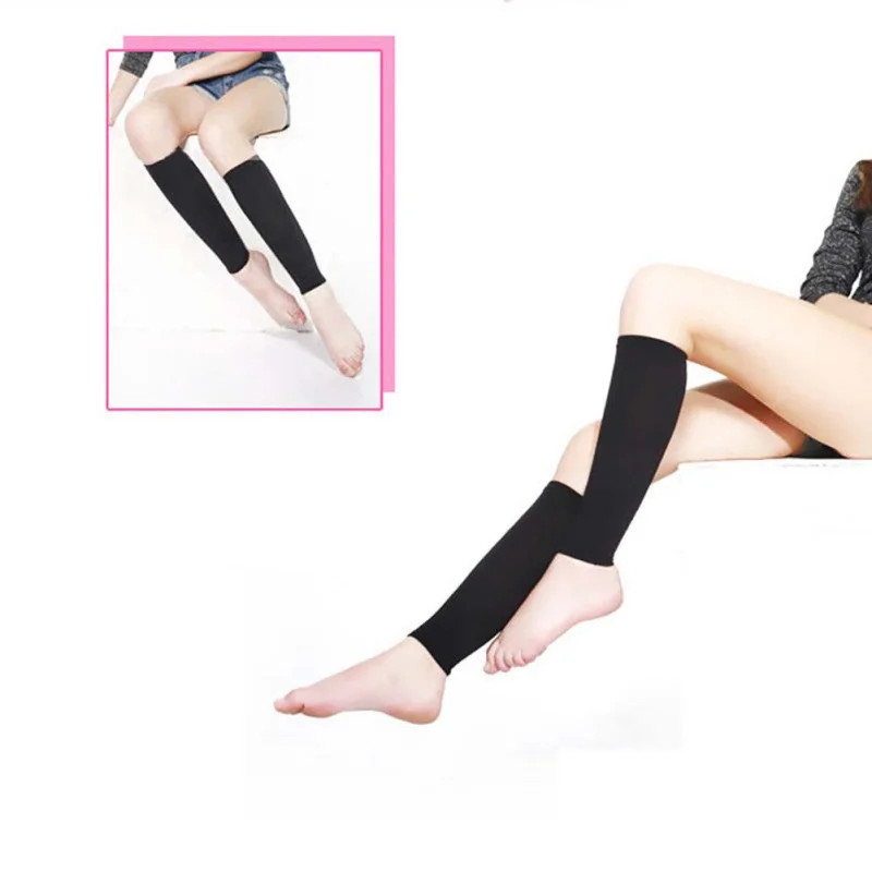 1pair Sports Pressure Socks Compression Socks Long Leg Stretch Socks Leg Sleeve