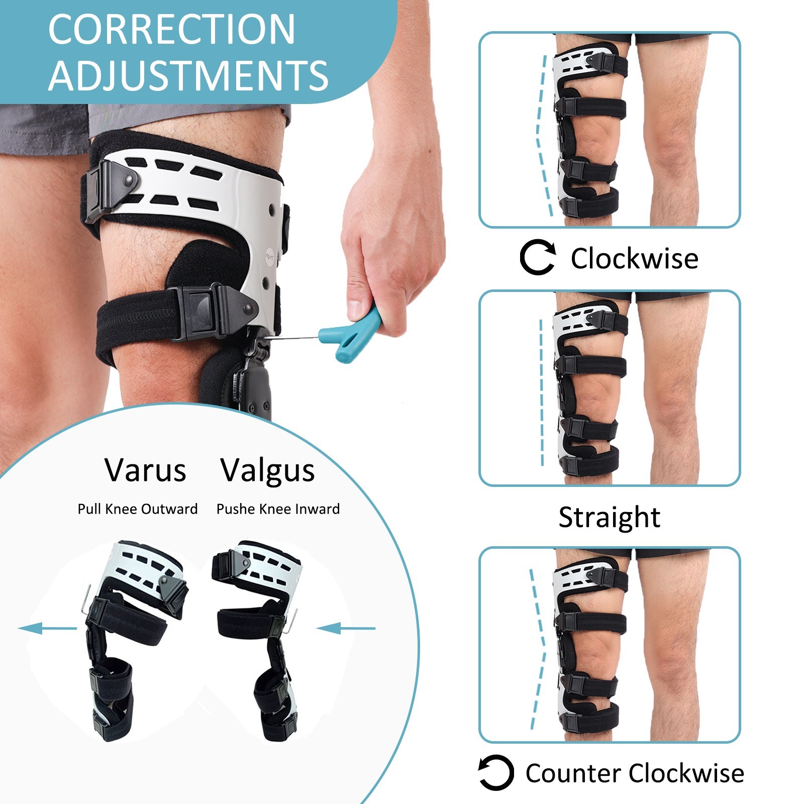 Medial Unloader Knee Brace for Osteoarthritis Pain Relief,for Men & Women