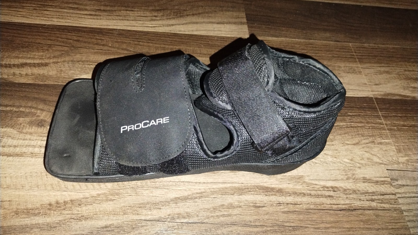 Procare Square Toe Post Op Shoe Foot Recovery Edema Plantar F Sz S Blk 10×4.25″