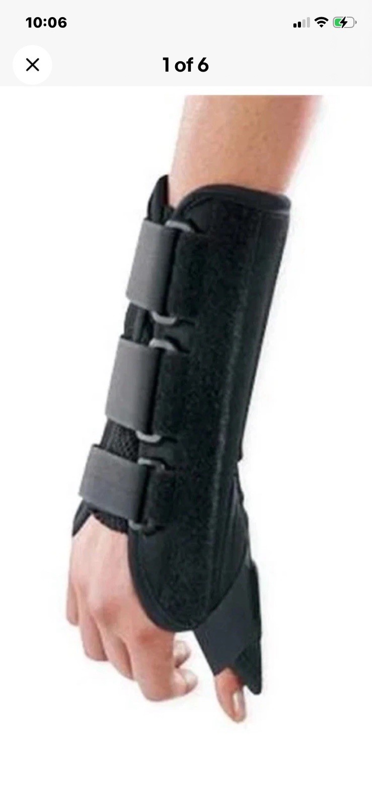 BREG Wrist PRO TSPICA Brace Size Medium RIGHT Wrist with Thumb Spica 7-8” NEW