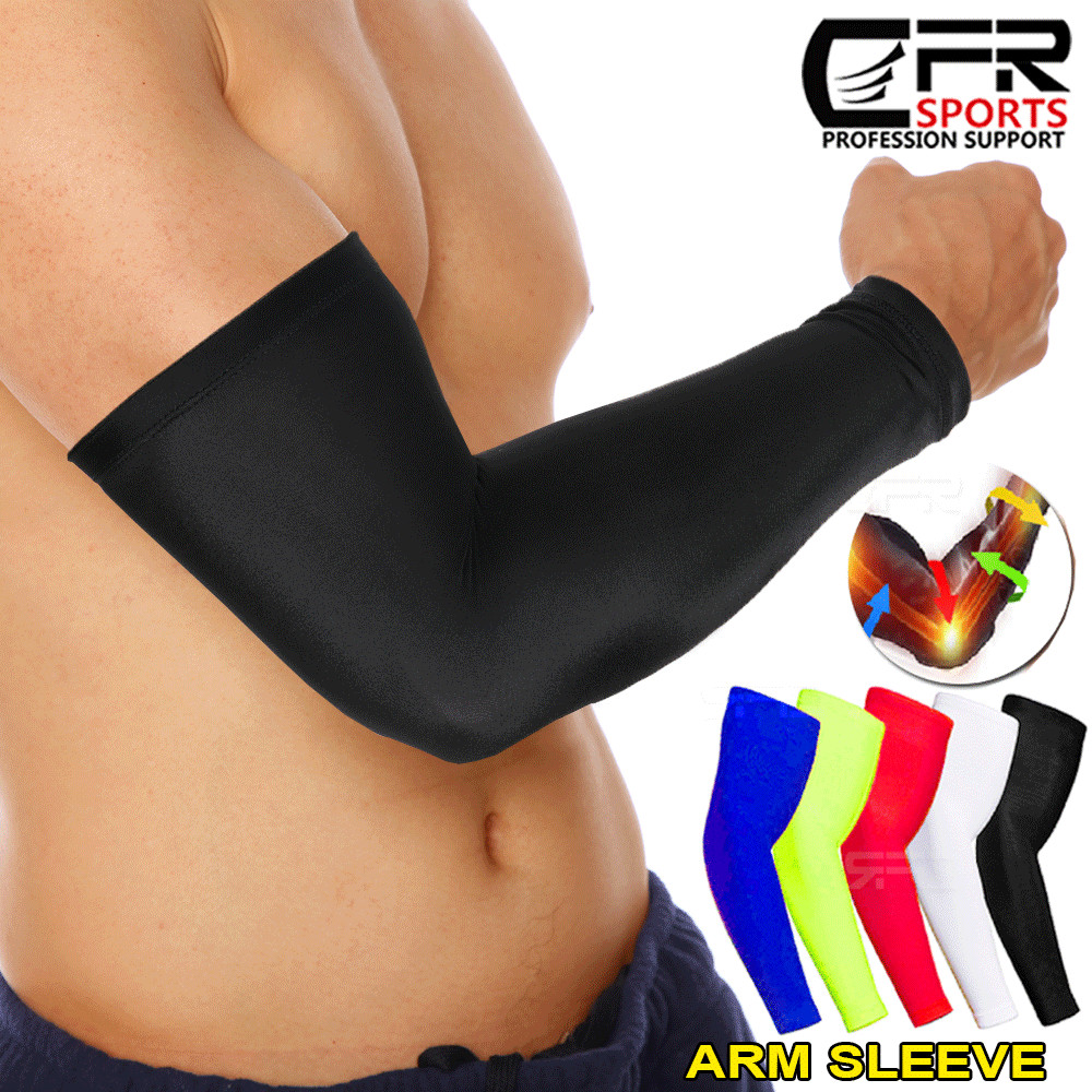 Compression Outdoor Sports Cooling Arm Sleeves Cover UV Sun Protection Men Women