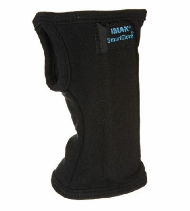 IMAK SmartGlove Cotton Wrist Splint A20126 Medium 1 Each, Black
