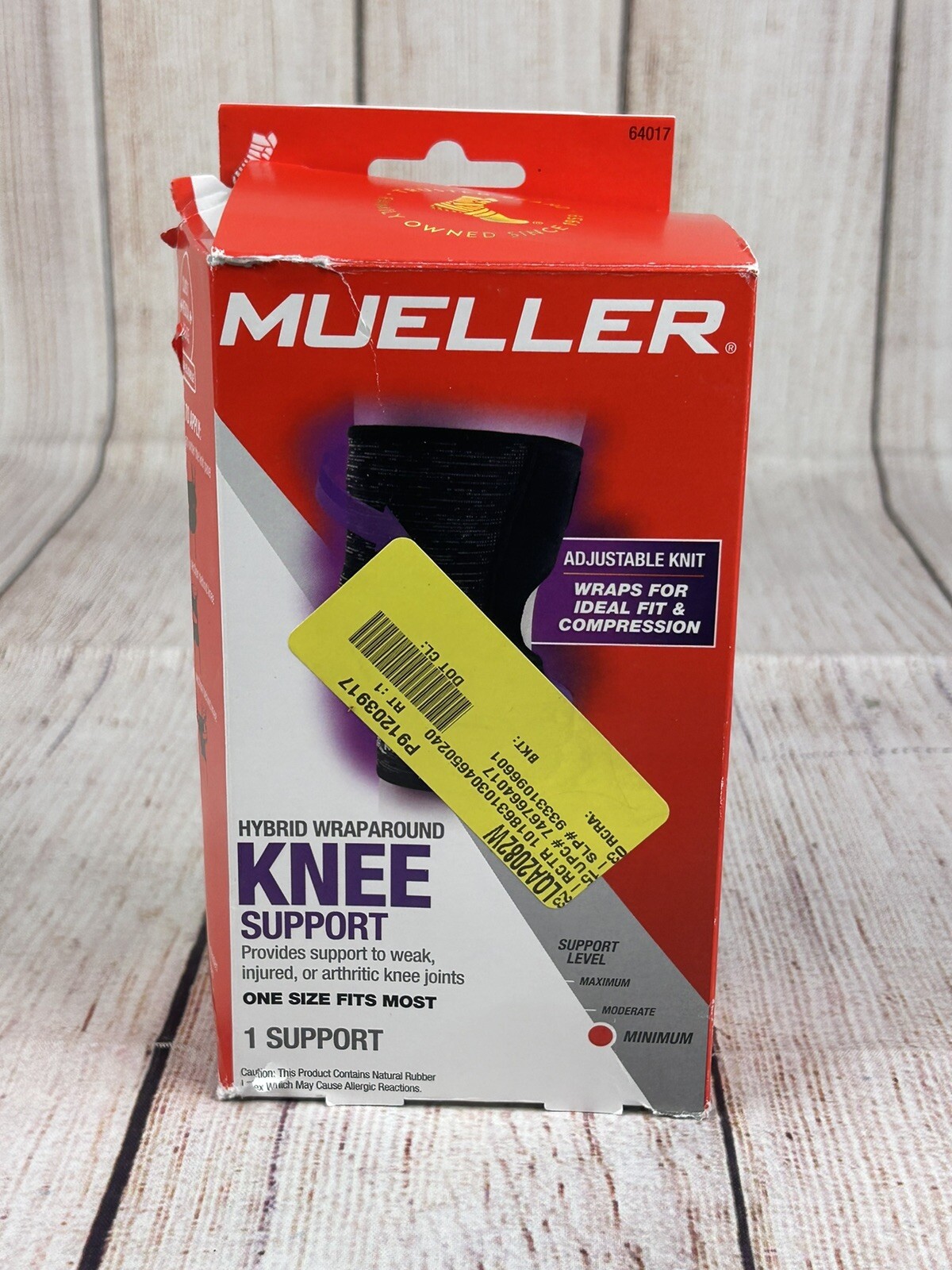 Mueller Hybrid Wraparound Knee Support OSFM, Black