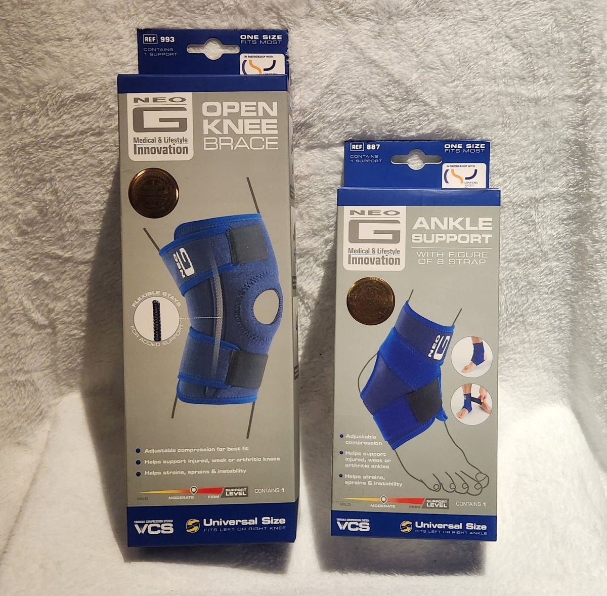 Knee Brace or Ankle Support -figure 8 strap Neo G Medical &Lifestyle Innovation