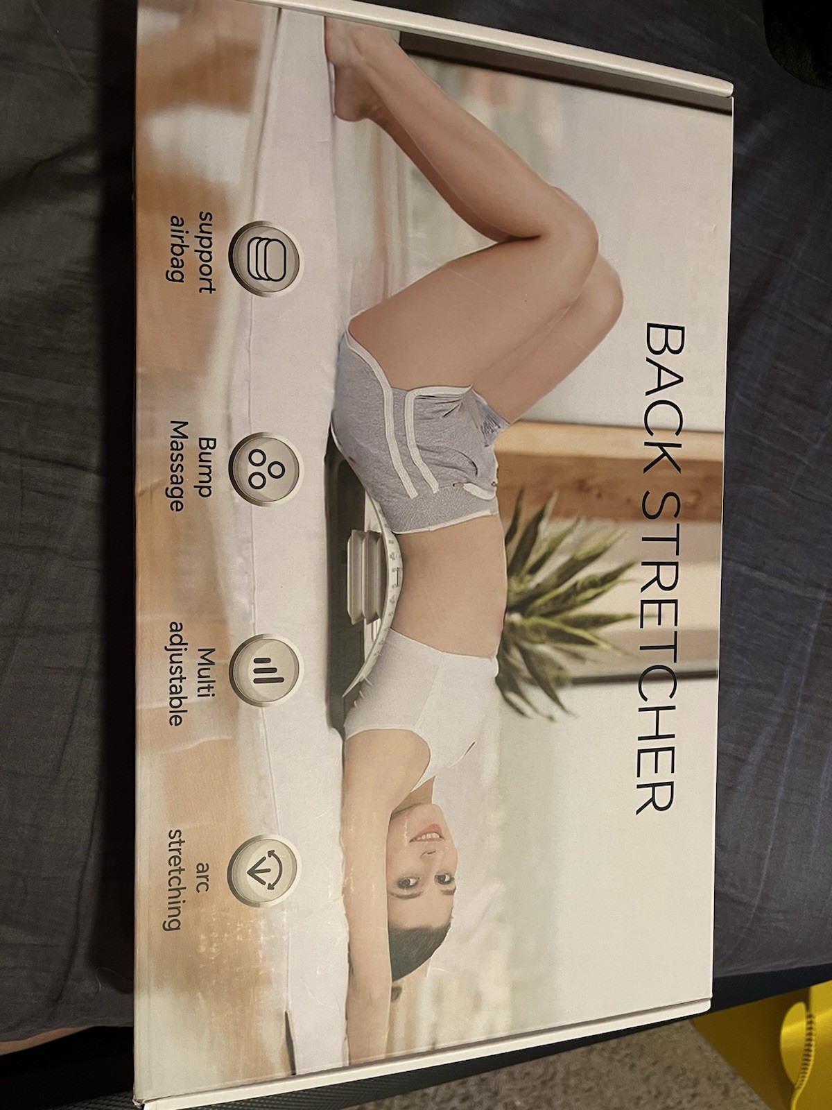 Back Stretcher Spine Board Adjustable Ortho Support for Pain Relief and Lumbar