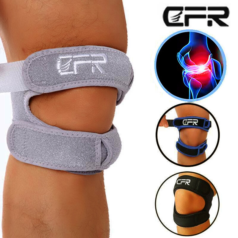 Adjustable Knee Support Double Strap Stabilizer Patella Tendon Brace Belts IA