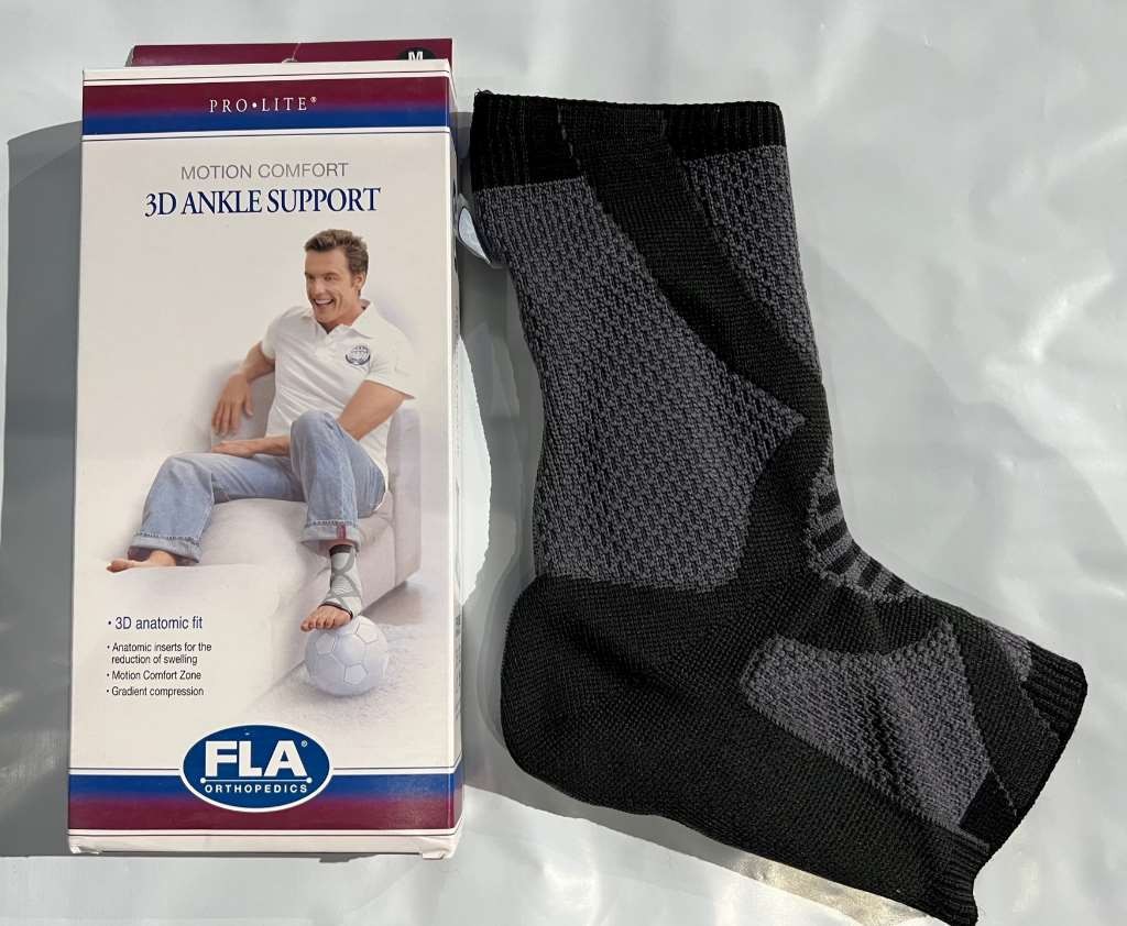 FLA Prolite 3D Right Ankle Support Braces Charcoal Right Foot X-Large