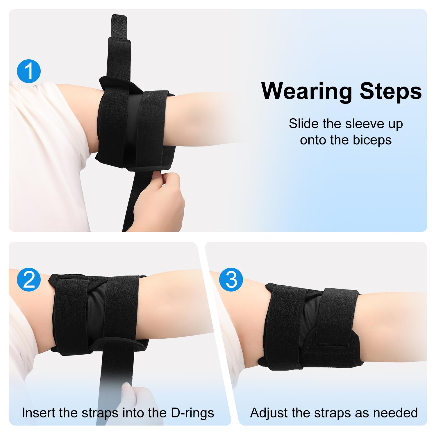 Bicep Tendonitis Brace Compression Sleeve Support, Comfortable Upper Arm Tricep