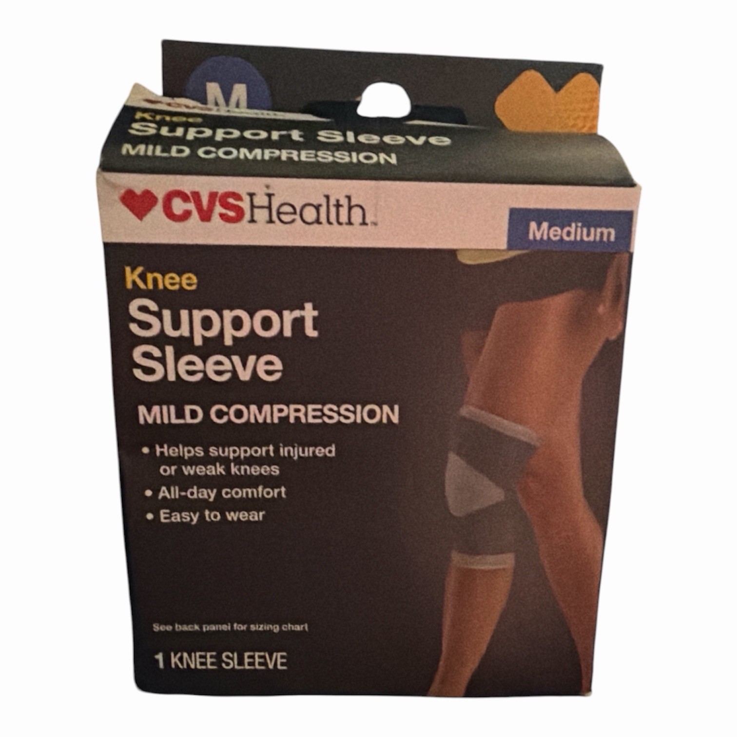 CVS Knee Support Sleeve Mild Compression Size Medium