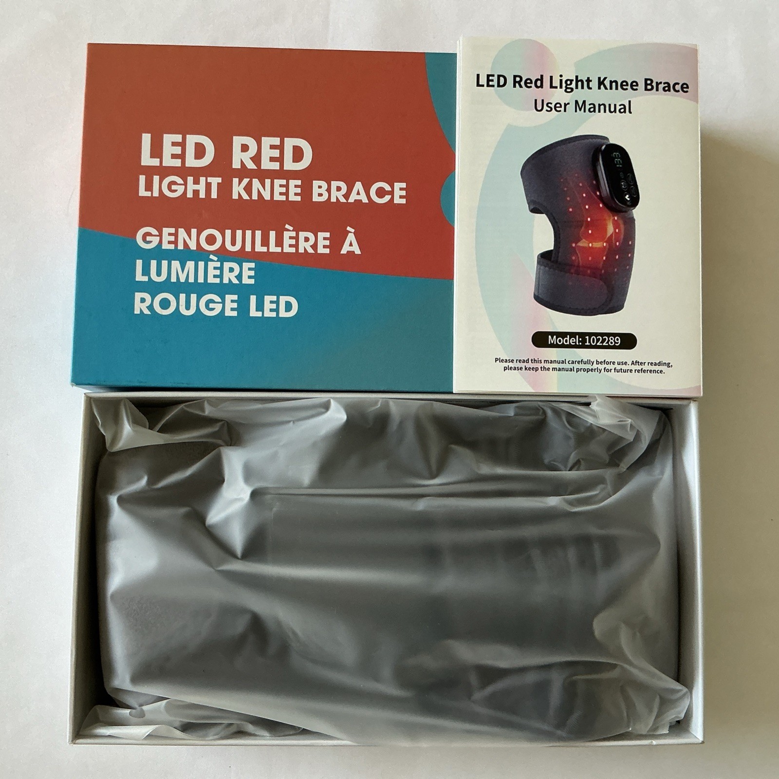 LED Red Light Knee Brace New
