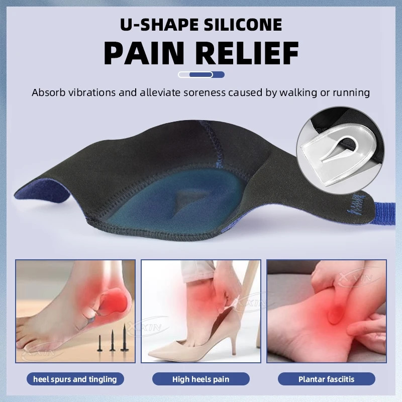 Heel Protectors Breathable Silicone gel Cushion Cup Heel Pain Relief Sleev