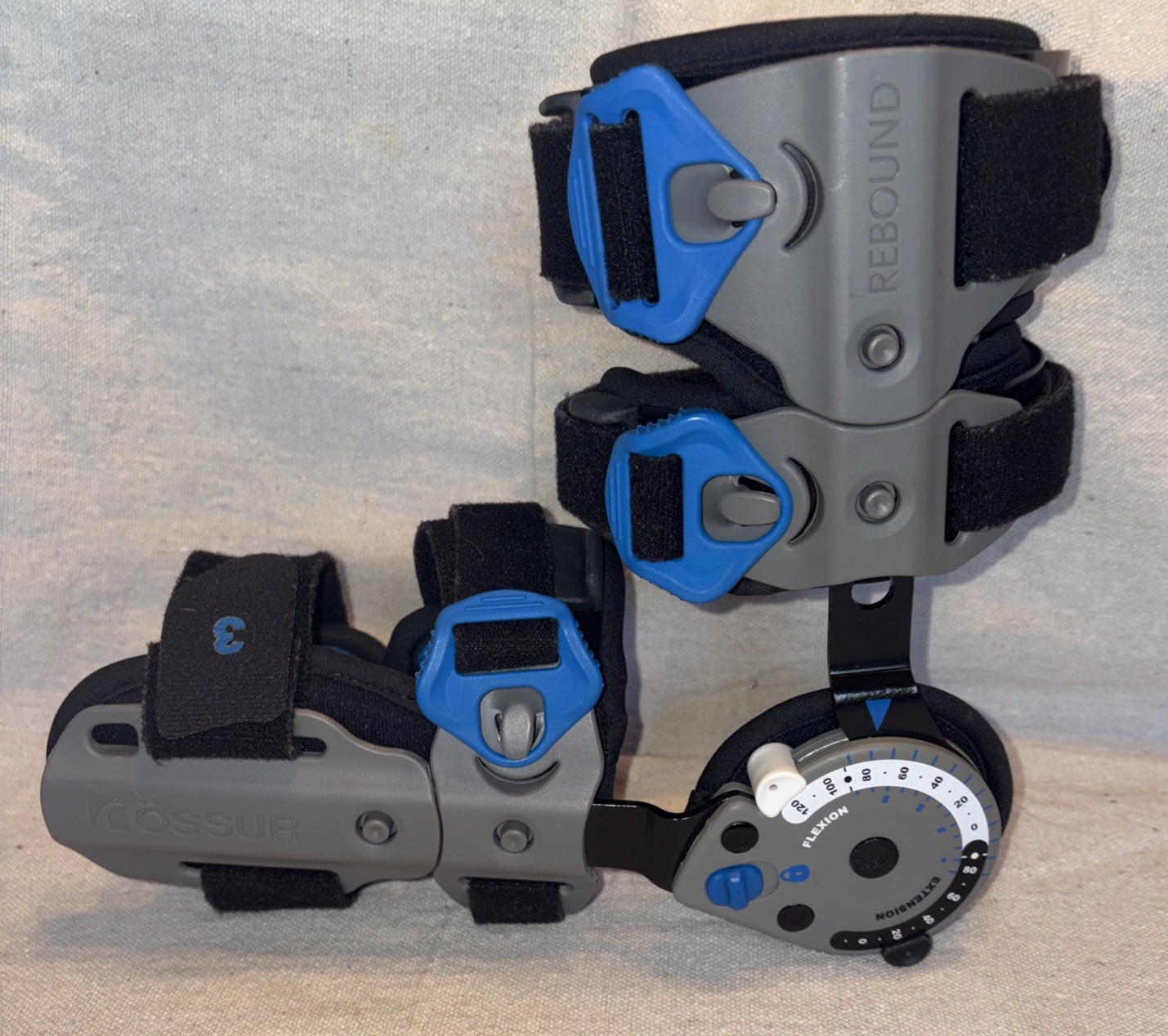 Ossur Rebound Post Op Elbow Brace w/ Strap – Left Arm – Adjustable ROM