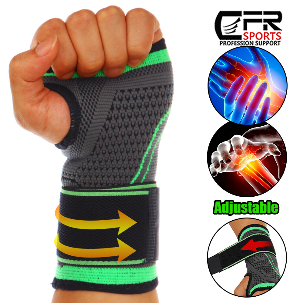 Right Left Wrist Hand Brace Support Carpal Tunnel Sprain Arthritis Sports Pain @