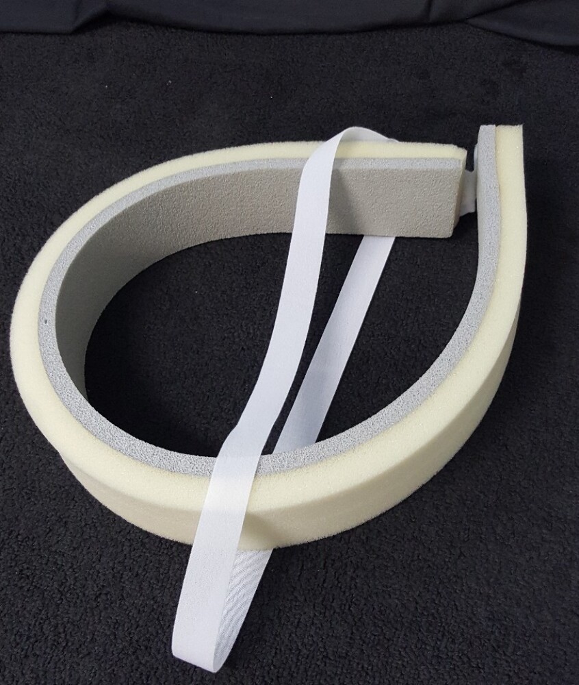 ONE NEW Profex Foam Pad Leg Stabilizer with Straps Gray & Yellow 38″x 2.75″x1.5″