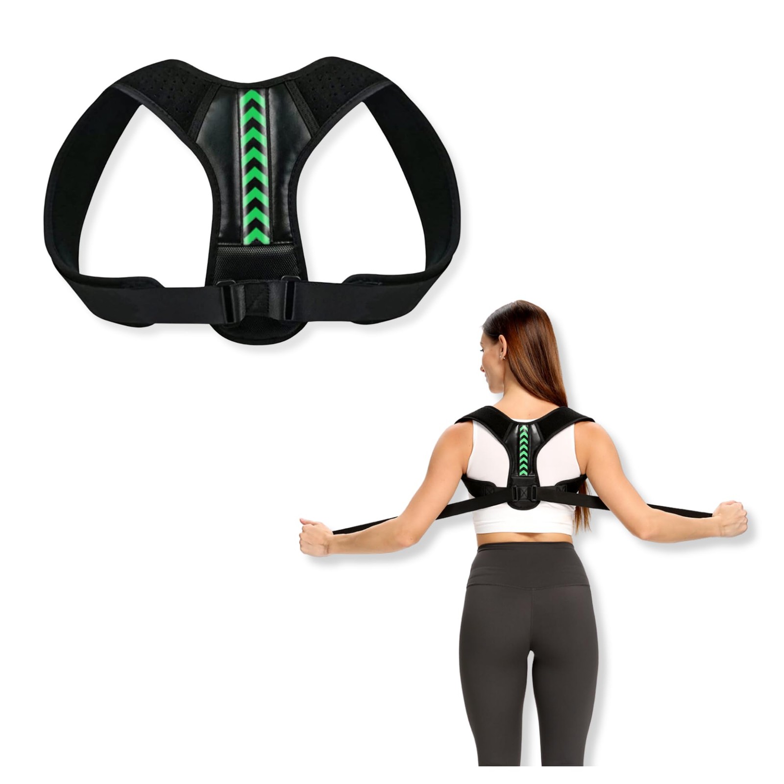 THE PERFECT PART Posture Corrector – for Small, Green