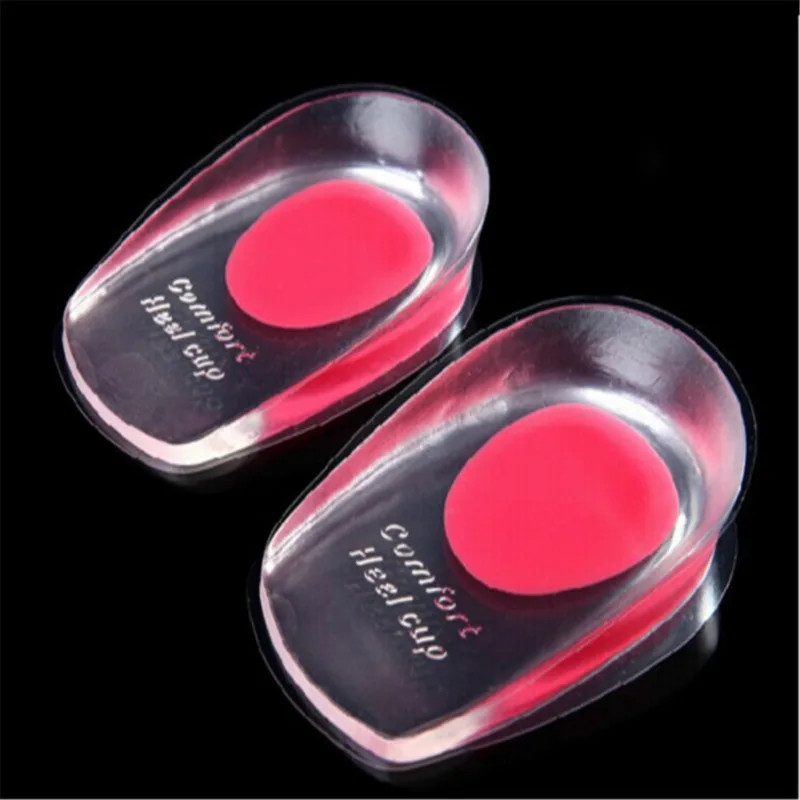 Silicone Gel Insoles Pain Heal Cushion Bone Spurs Pain Relief Heel Cushion Thick