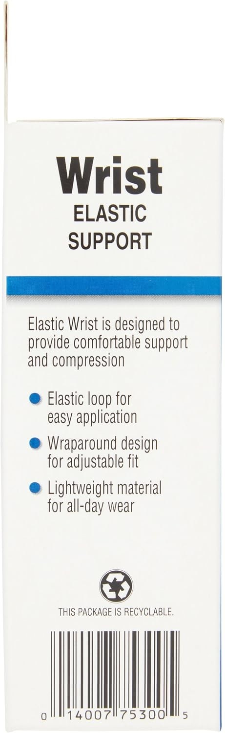 Wrist Support Wrap Elastic Wrist Brace with Loop Beige One Size Pack of 1