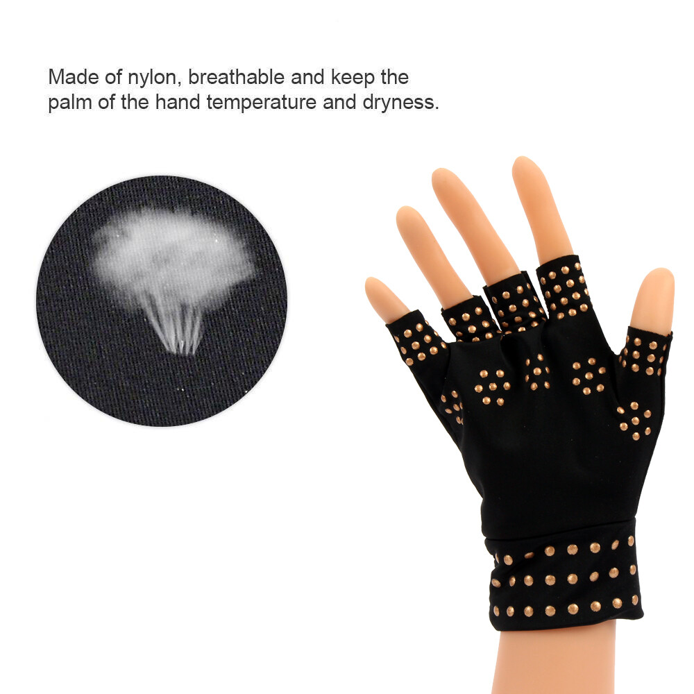 1 Pair Copper Compression Gloves Hand Arthritis Hand Support Joint Pain Relief