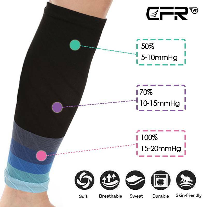 CFR Calf Compression Sleeve Leg Support Shin Exercise Sports Running Pain Relief