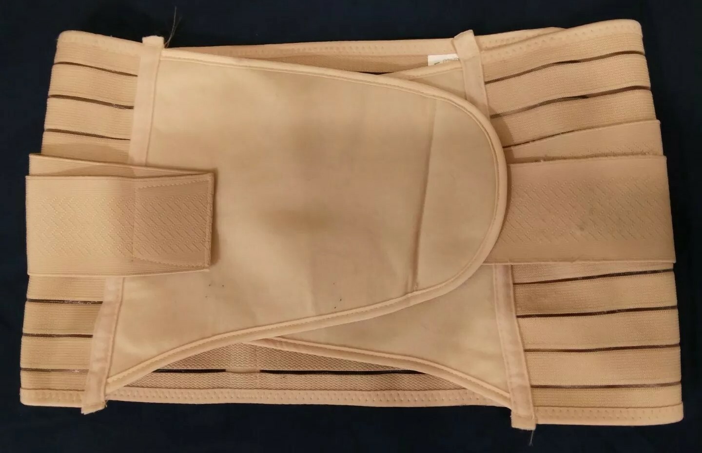 ChongErfei Waist Belt One Size Beige 80% Polyester 20% Spandex EUC