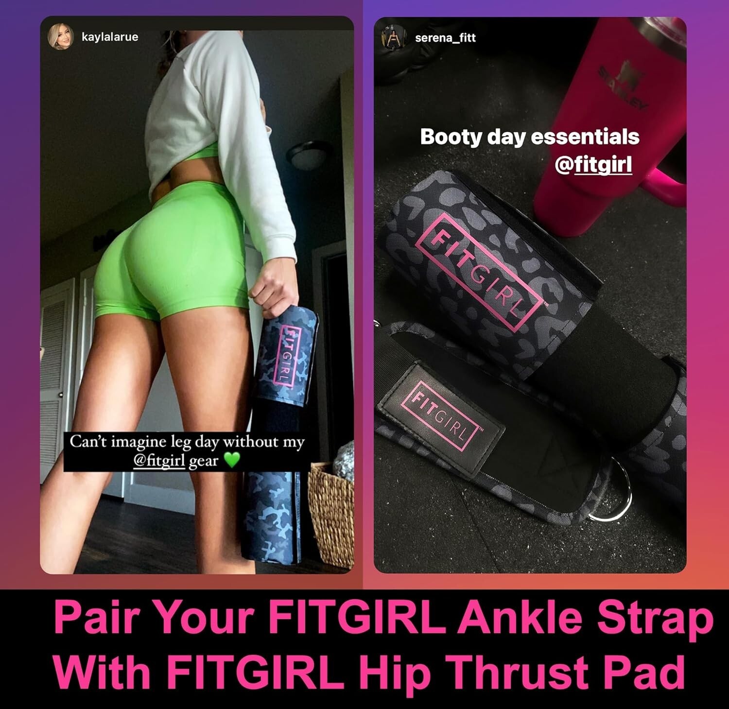 Pair of Stylish Adjustable Ankle Straps in Mint – Boost Your Home Gym Experience