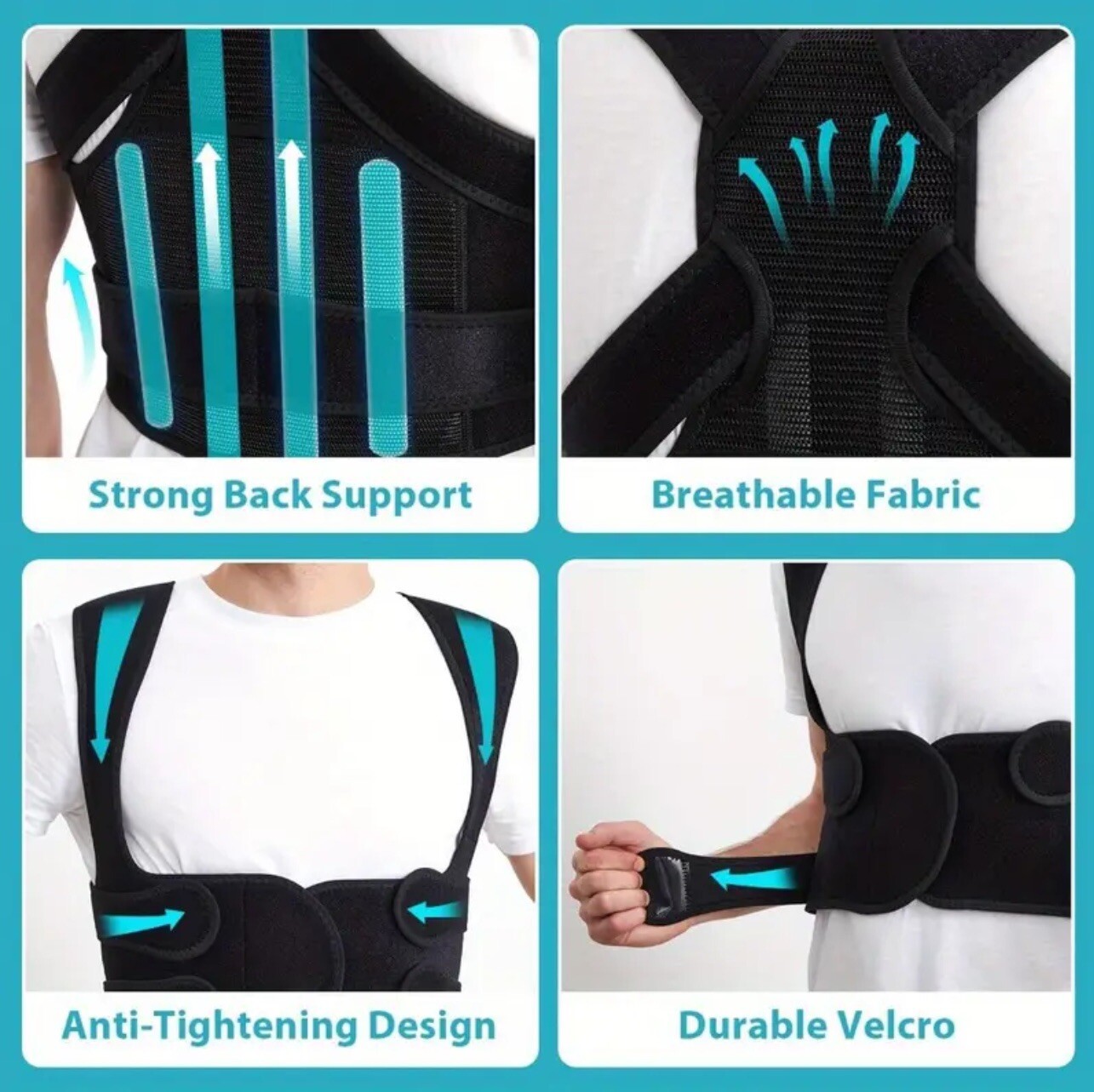 Hurmoya Back Brace Posture Corrector Lower and Upper Back Pain Relief