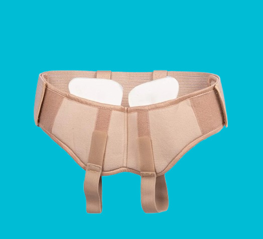 Double Inguinal Hernia Truss Support Belt Men Adjustable Groin Strap Relief Band