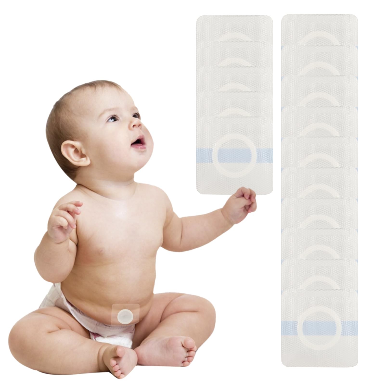 QCWN 15 Pcs Baby Belly Button Patches for Umbilical Hernia Waterproof Newborn…